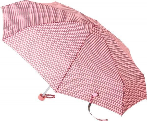 Парасолька Геометрія, складна півавтомат помаранчевий 