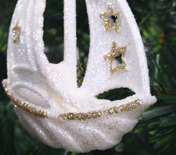 Декоративна підвіска Global Treasure Кораблики 15 см білий P2117006-B1/3