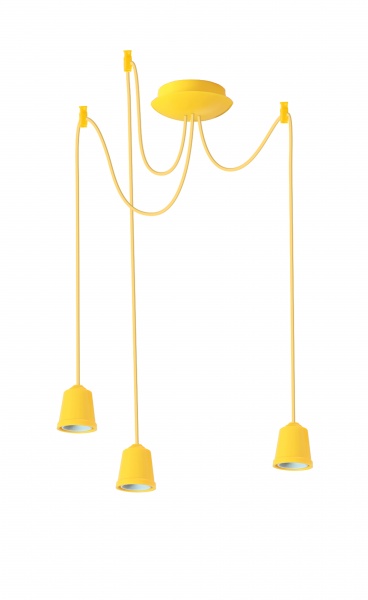 Подвес ERKA 323 3x60 Вт E27 желтый 323007 