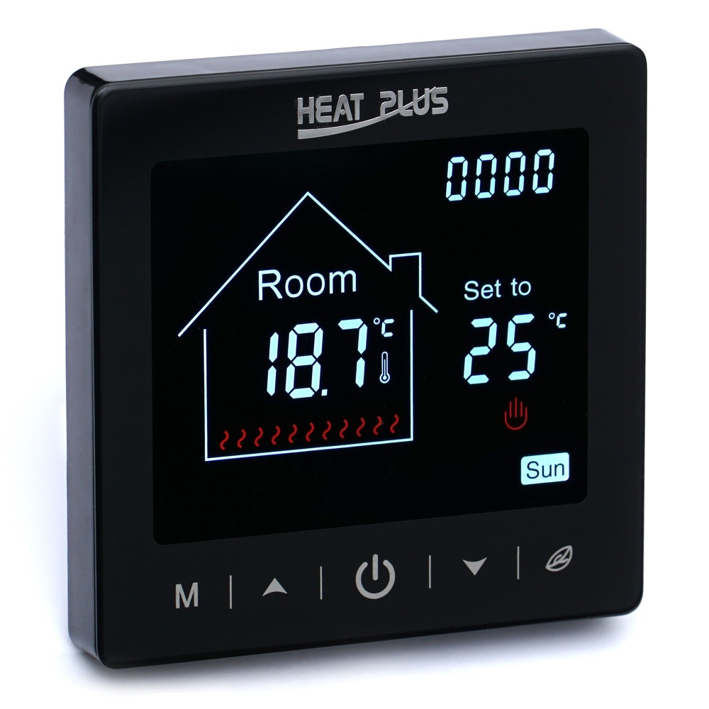 Терморегулятор для теплої підлоги Heat Plus M2.716 чорний