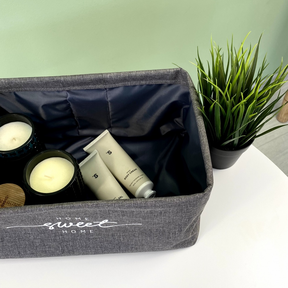 Корзина интерьерный S серая Organize