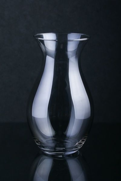 Ваза стеклянная прозрачная Ластер 14х24 см Luna