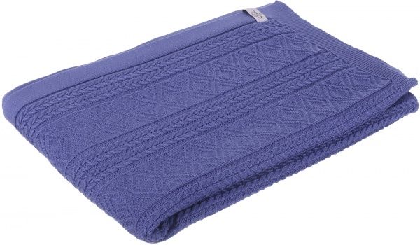 Плед ажурный 130x170 см лавандовый Прованс 