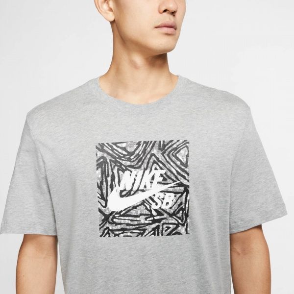 Футболка Nike M NK SB TEE TRIANGLE HBR CD2111-063 L сірий