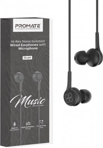 Навушники Promate (duet.black) 