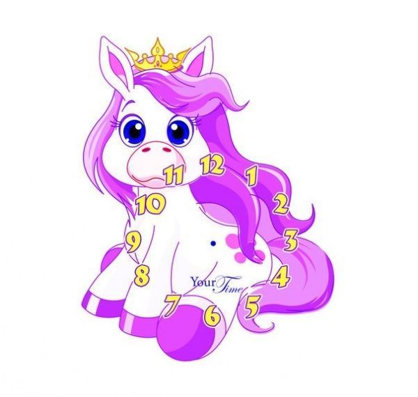 Часы настенные Пони детские МДФ 05-231