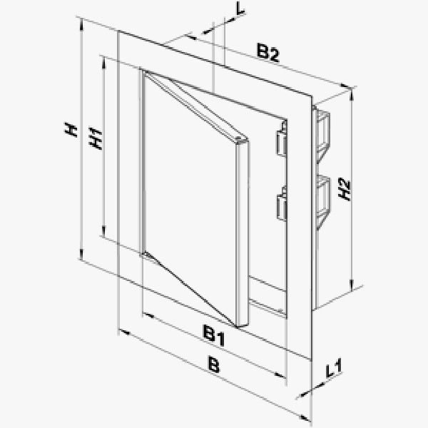 Дверцы ревизионные Домовент ДМЗ 150x300