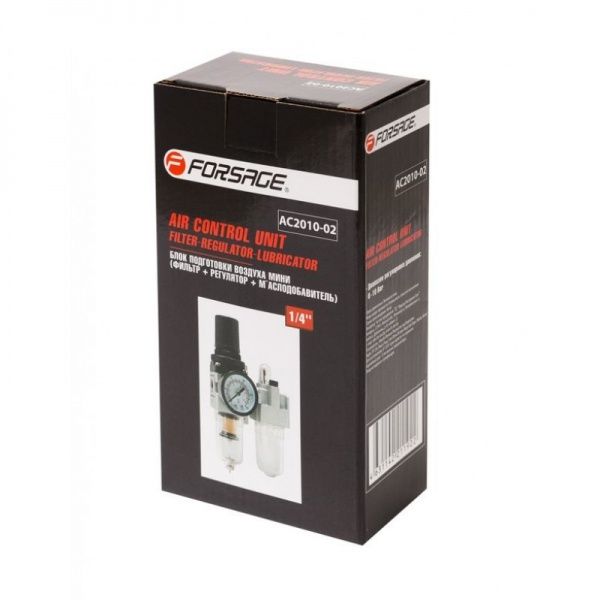 Блок підготовки повітря з манометром Forsage для пневмосистеми 1/4
