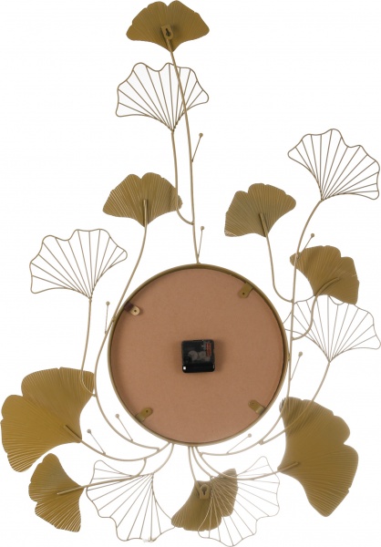 Часы настенные металлический 64х84 см с цветами