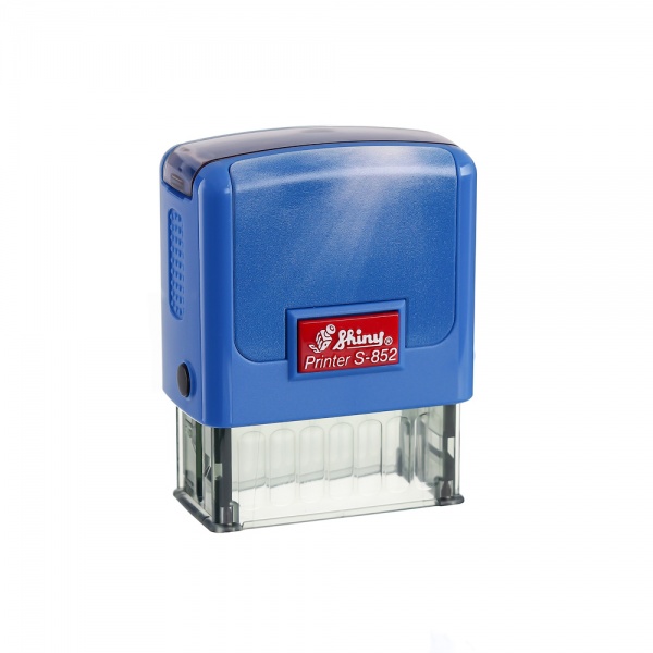 Оснастка для штампа S-852 «Згідно з оригіналом» 14х38 мм синій Shiny