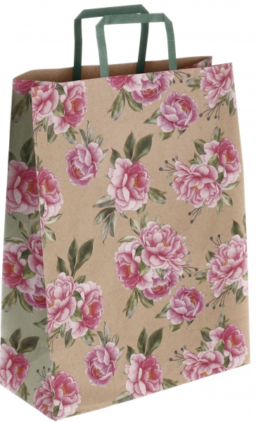 Пакет паперовий з ручками бурий KGB 324215 32х15х42 см в асортименті Art studio of happiness