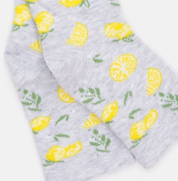 Носки детские для девочек Steven 138240 р. 23-25 светло-серый меланж 