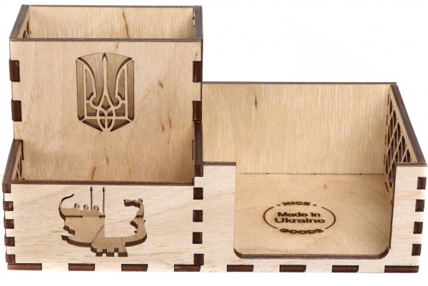 Органайзер настольный основатели Киева 18,8x10,3x9,5 см дерево Nice goods