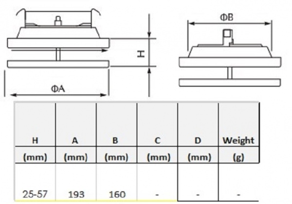 Рамка вентиляционная приточная (анемостат) SVF 150 мм металл белый 