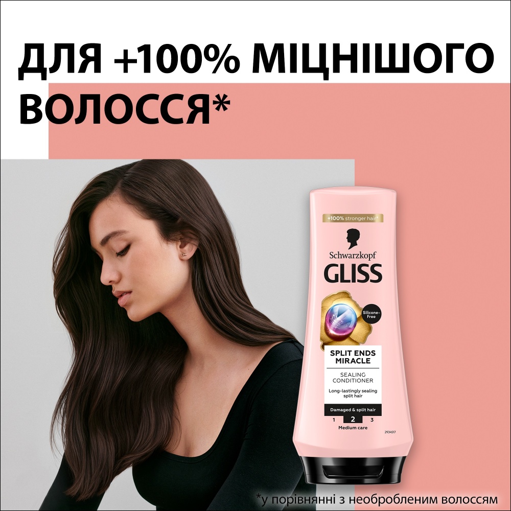 Бальзам GLISS для пошкодженого волосся Split Ends Miracle 200 мл