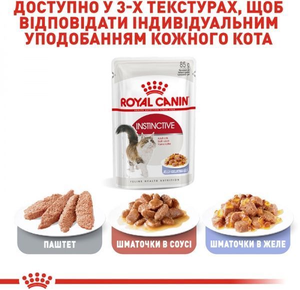 Корм Royal Canin Instinctive in gravy в желе 85 г