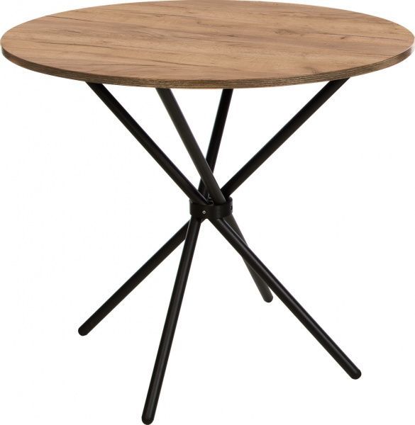 Стол обеденный Nowy Styl AQUA BLACK (18) D900*H797 (СН) 