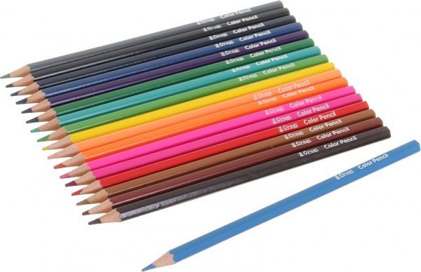 Олівці кольорові Abstraction блакитний 18 шт.