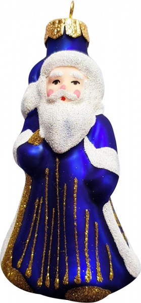 Ялинкова іграшка Юріта Дід Мороз синій 1089М 10,9 см 