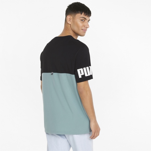 Футболка Puma Power Colorblock Tee 84738950 р.2XL зелений