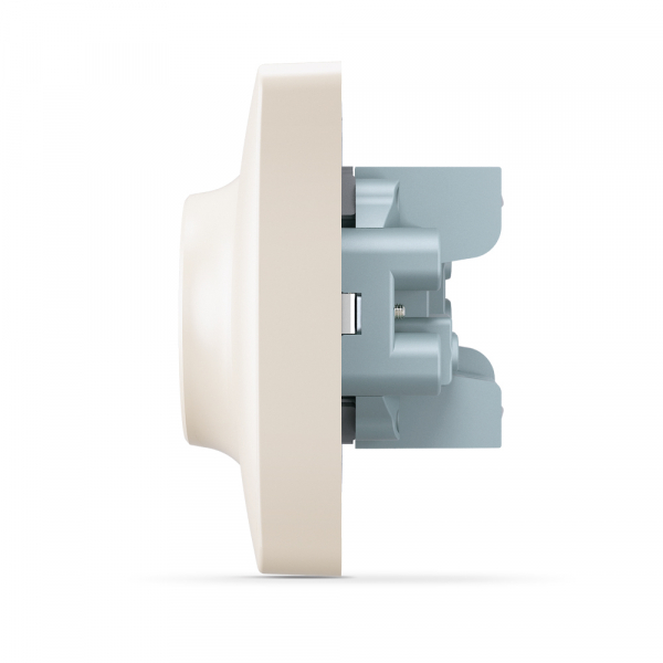 Розетка подвійна із заземленням Videx Binera IP20 кремовий VF-BNSK2G-CR