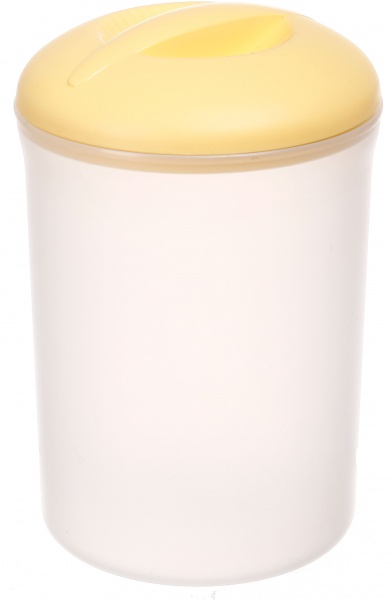 Ємність для сипучих Miami yellow 1,5 л пластик Eurogold