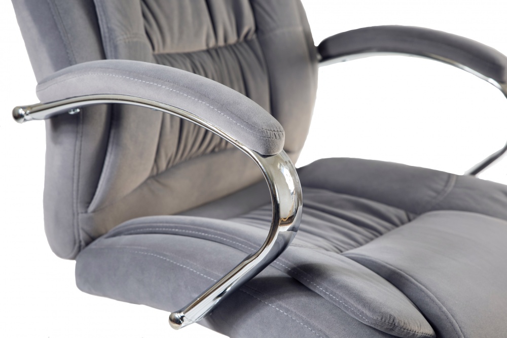 Крісло офісне Tehforward Калі Велюр сірий