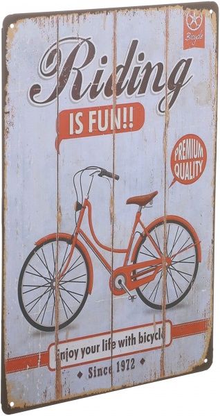 Табличка декоративная Велосипед 30x20 см 