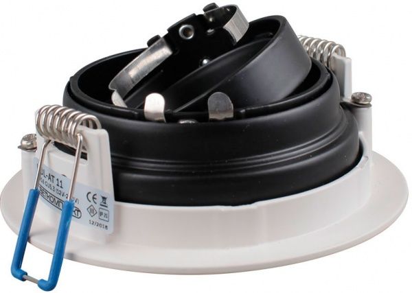 Светильник точечный Светкомплект HDL AT 11MWH/BK 50 Вт G5.3 черный/белый 