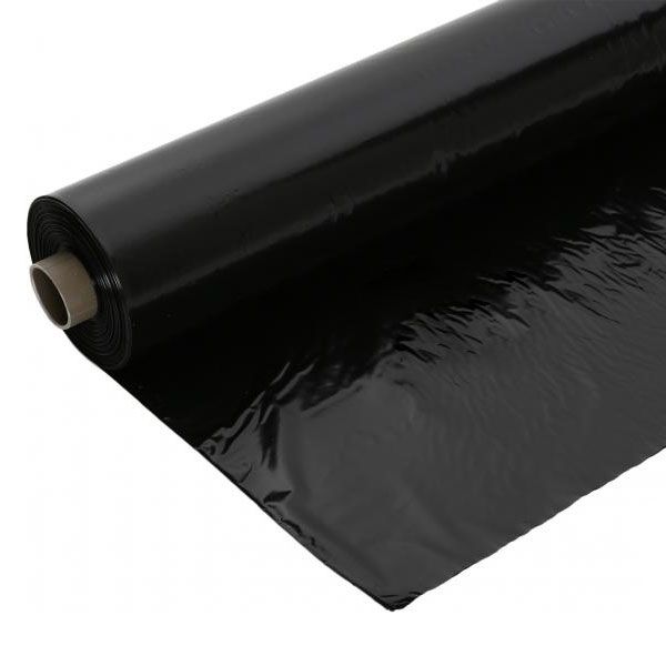 Пленка полиэтиленовая InterRais 1,5x100 м черный 80 мкм рукав