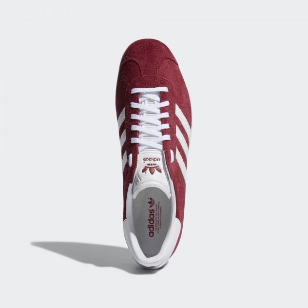 Кроссовки Adidas B41645 GAZELLE B41645 р.11 бордовый