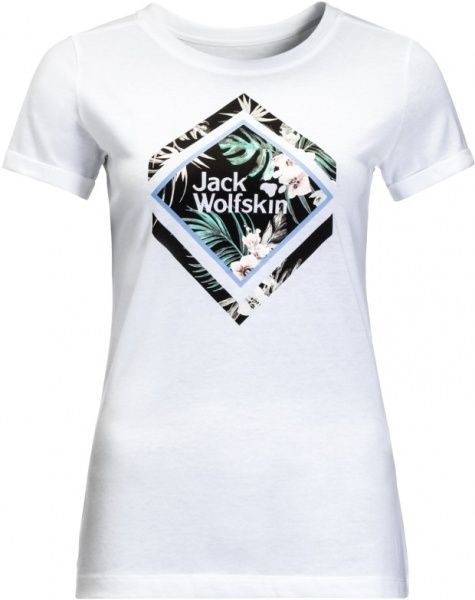 Футболка Jack Wolfskin TROPICAL SQUARE T W 1806931-5018 M білий