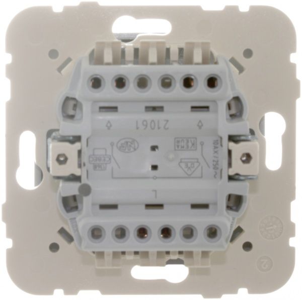 Выключатель двухклавишный Efapel Logus без подсветки 10 А 250В IP20 алюминий 21061 TAL