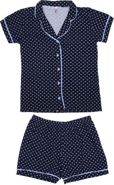 Комплект женский Nika Isik 5007 р. L синий с принтом 