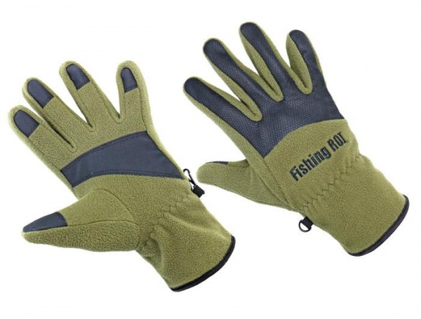 Рукавички Fishing ROI флісові FLECEE GLOVES 502-06-L р. L [1271] Olive Green