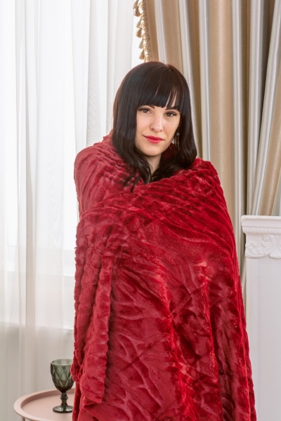 Плед №1015 Aurora 200x230 см red MirSon 