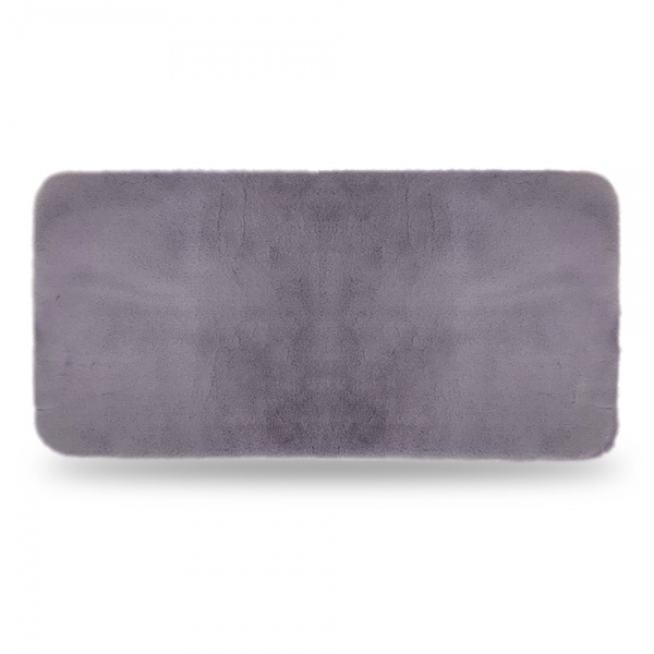 Коврик для ванной комнаты Dariana Эко-мех 75х150 см французский серый