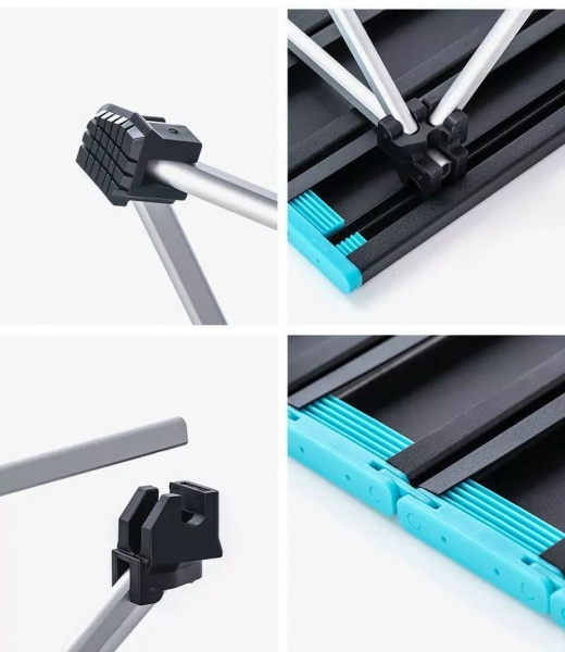 Стол Naturehike складной NH19Z008, алюминий, Размер L, черный