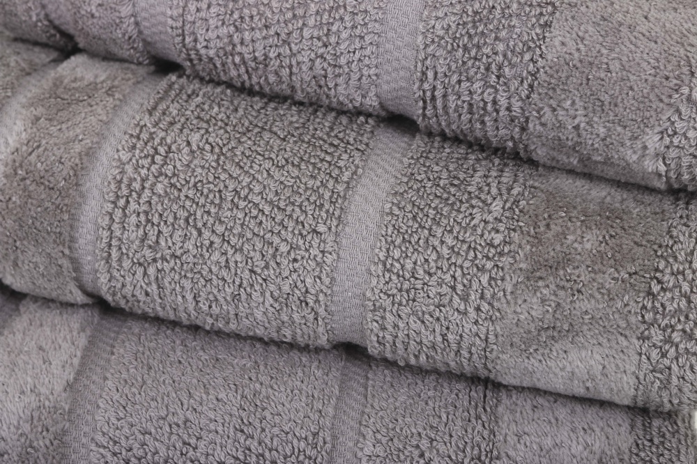 Рушник махровий Tabby 50x90 см світло-сірий La Nuit