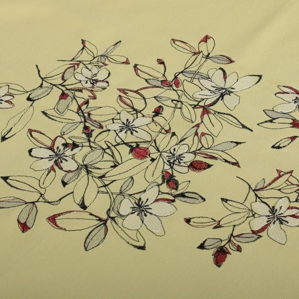 Скатерть «Цветочек» 647-16/00 110x140 см оливковый Эдельвика 