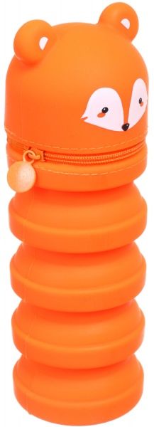 Пенал-тубус Лисичка 11х6,5/19х6,5 см помаранчевий