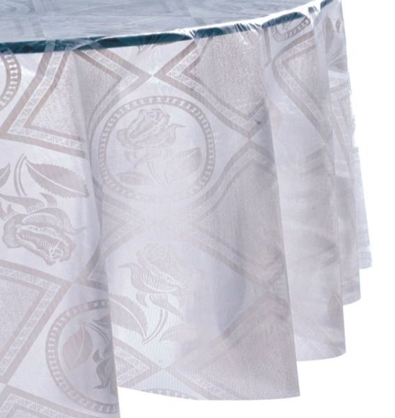 Скатерть ET0075-1 Абстракция 135x200 см белый Даріана 