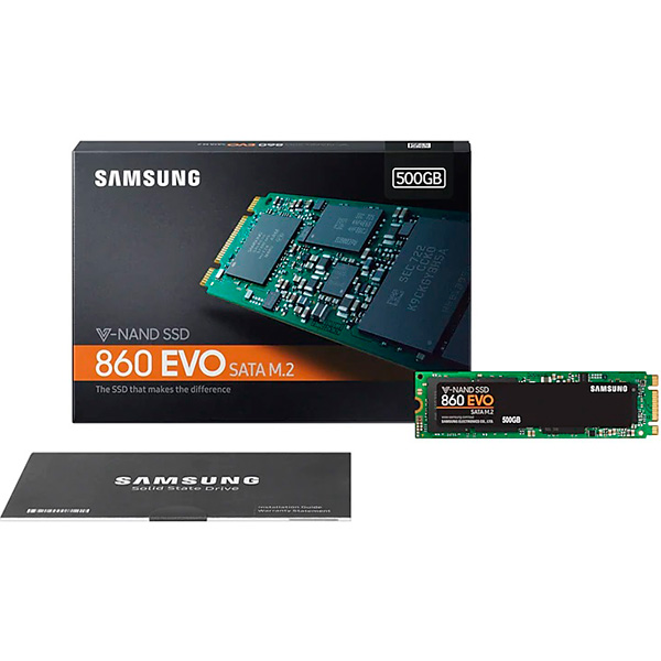 SSD-накопичувач Samsung 860 Evo 500GB M.2 SATA III TLC (MZ-N6E500BW) 