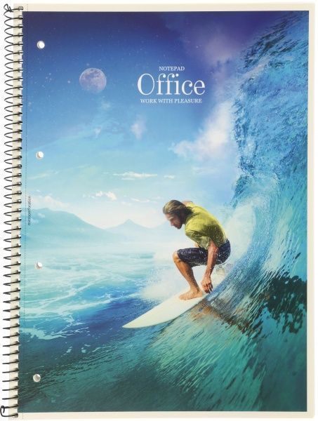 Блокнот А4+ 80 л. в клетку офсет кремовый Школярик