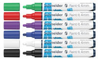 Маркер акриловий Schneider Paint-it 320 4 мм Wallet Set1 6 шт./уп. S120295 різнокольоровий