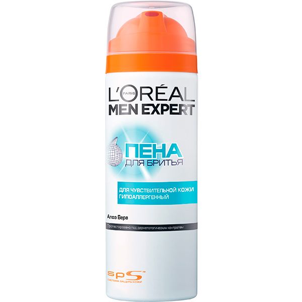 Пена для бритья L'Oreal Paris Men Expert для чувствительной кожи 200 мл
