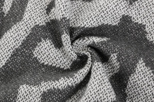 Плед Валенсия Тигр 140x200 см светло-серый с принтом Vladi 