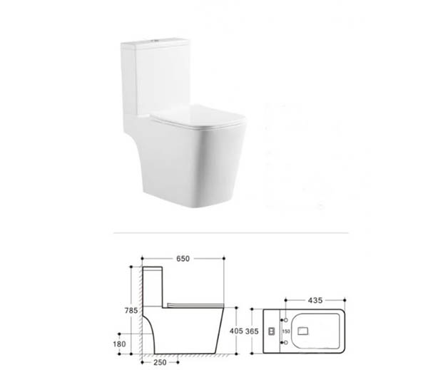 Унитаз-компакт ScandiSPA EDDA Rimless с сидением SLIM soft-close 3/6 л