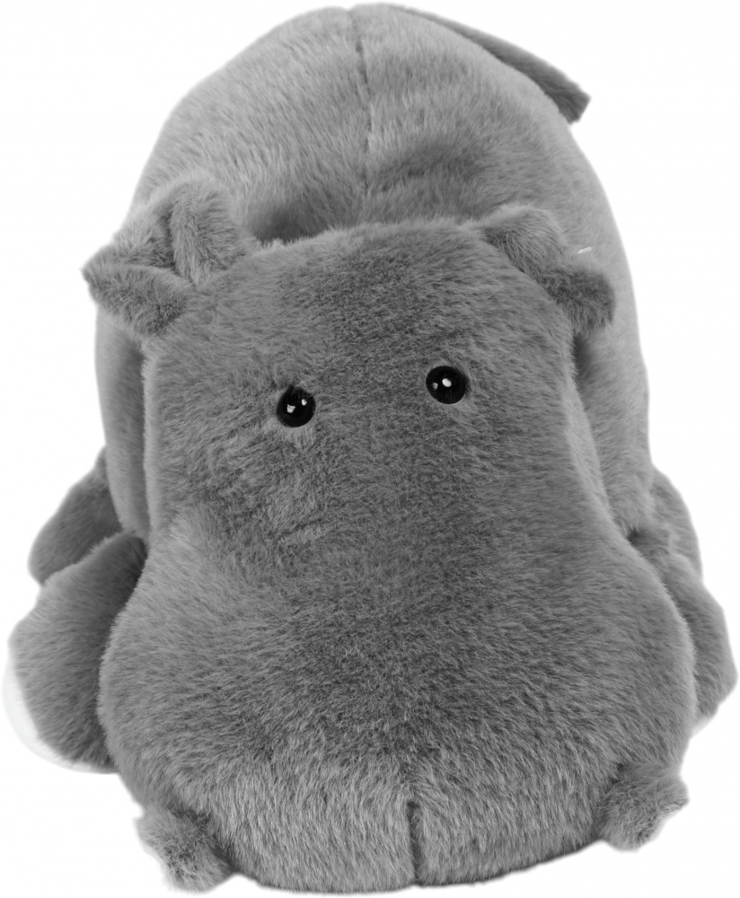 Мягкая игрушка HW Plush Paws Бегемот 40 см серый HF11394 16'