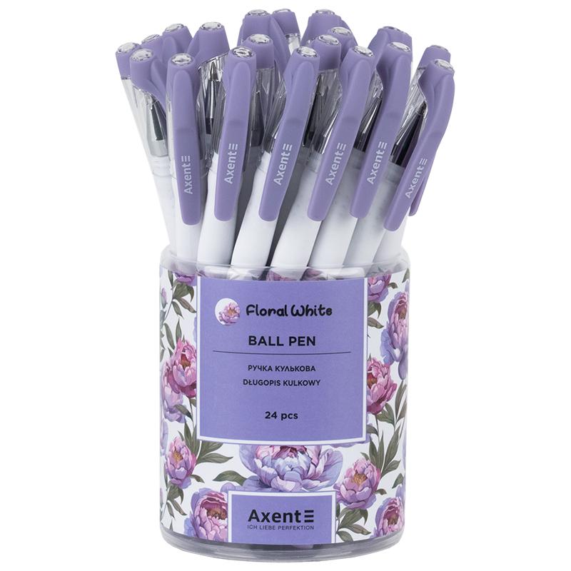Ручка шариковая Axent 1049-43-A Floral White